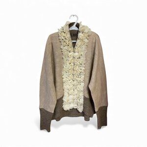 ATSURO TAYAMA FLORAL DETAILED WOOL SWEATER - MEDIUM